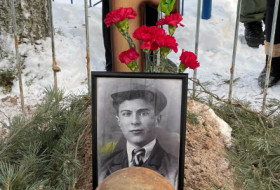 Захоронение сержанта Алексеева